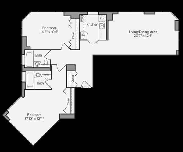 2 Bed 2 Bath main photo