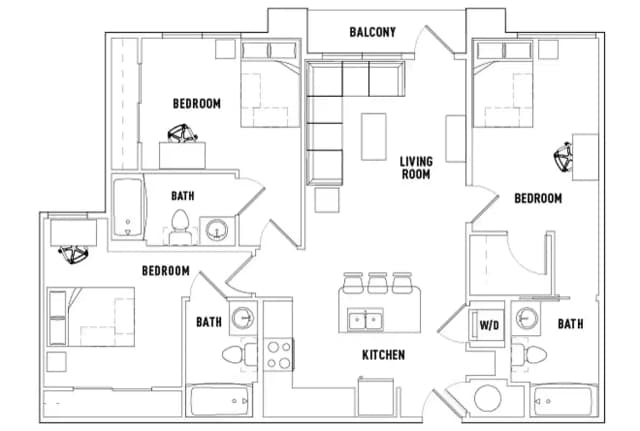 3 Bed - 3 Bath with Balcony main photo
