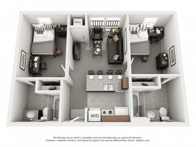 2 Bedroom 2 Bathroom main photo