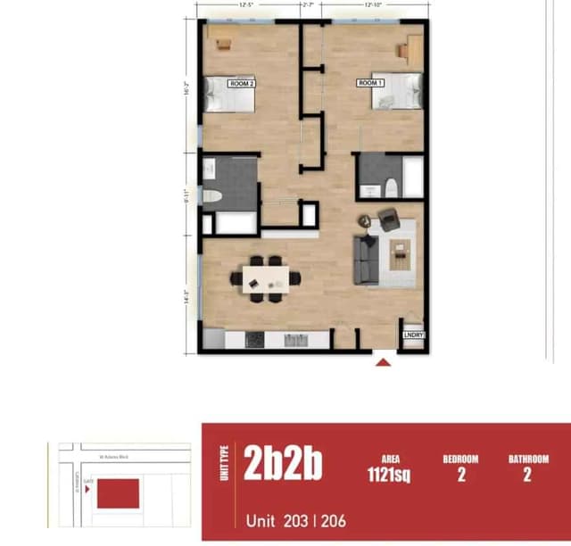 Room in 3 Bedroom 3 Bathroom main photo