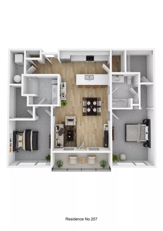 Residence No. 207 - 2 Bed 2 Bath main photo