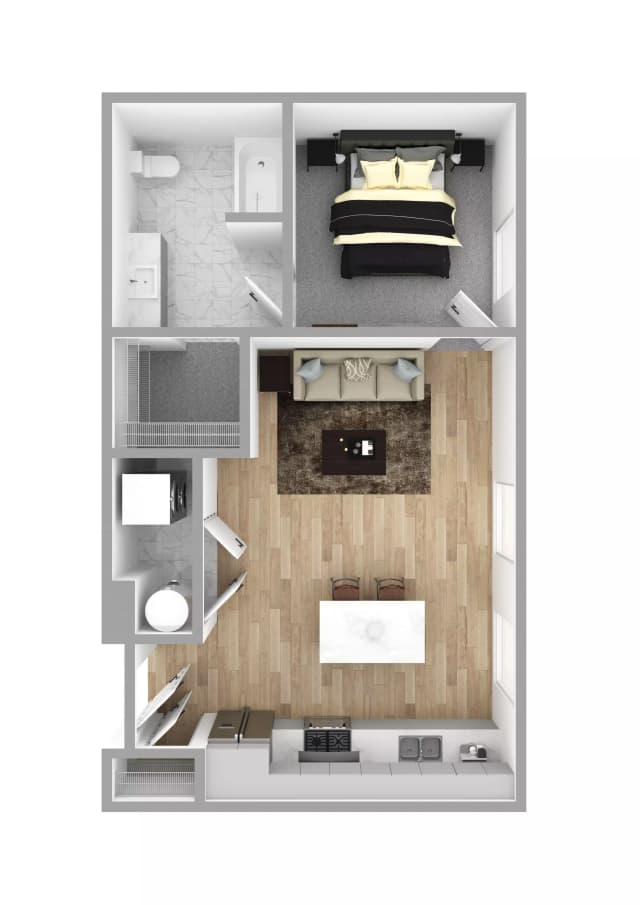 Flat No. 101A - 1 Bed 1 Bath main photo