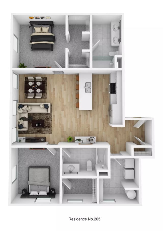 Residence No. 205 - 2 Bed 2 Bath main photo