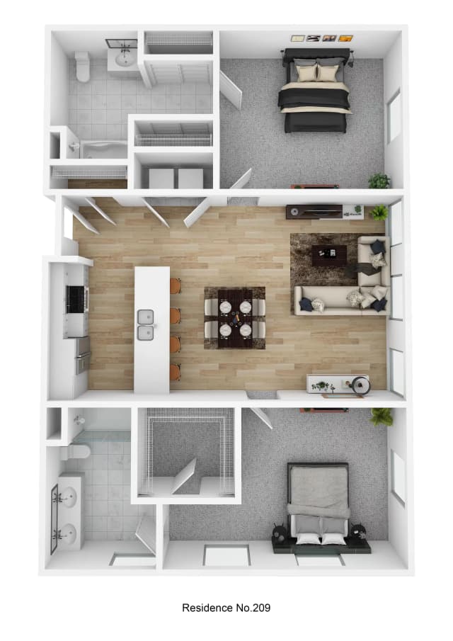 Residence No. 209 - 2 Bed 2 Bath main photo