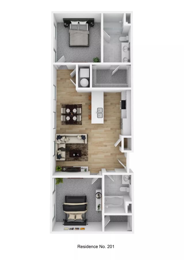 Residence No. 201 - 2 Bed 2 Bath main photo