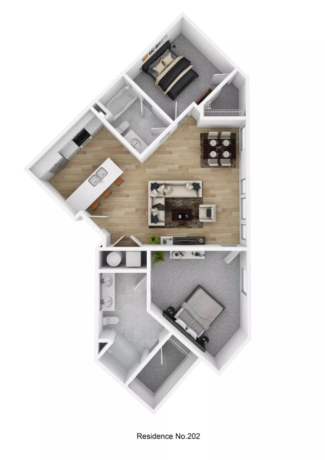 Residence No. 202 - 2 Bed 2 Bath main photo