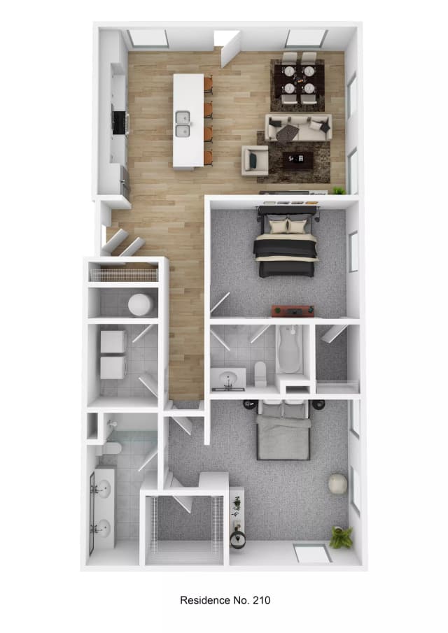 Residence No. 210 - 2 Bed 2 Bath main photo