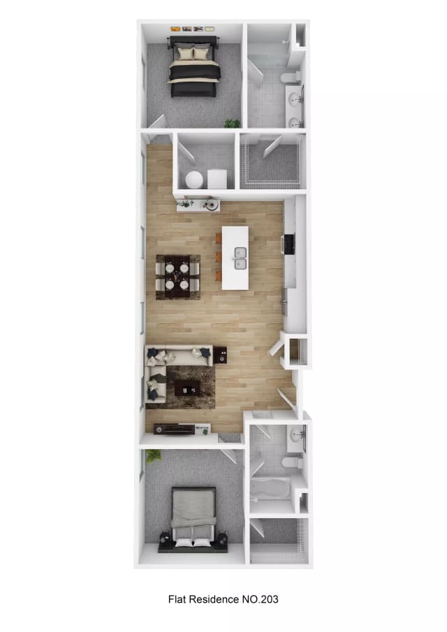 Residence No. 203 - 2 Bed 2 Bath main photo