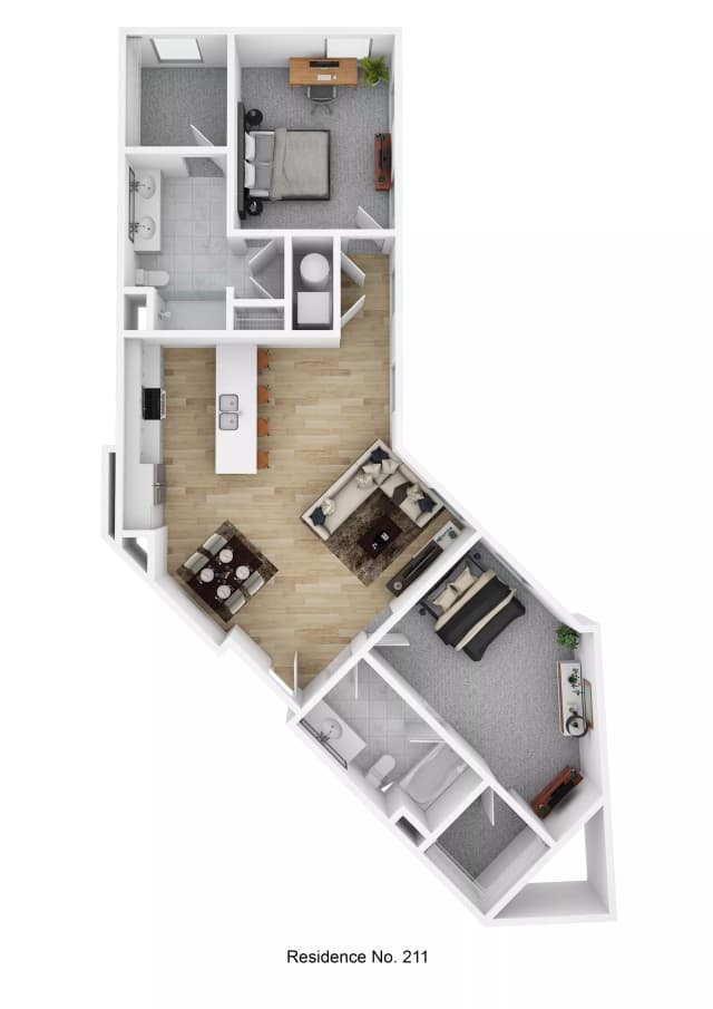 Residence No. 211 - 2 Bed 2 Bath main photo