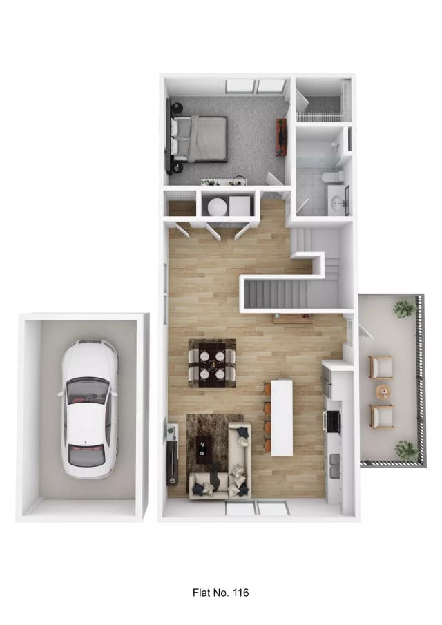 Flat No. 116 Carriage Home - 1 Bed 1 Bath main photo