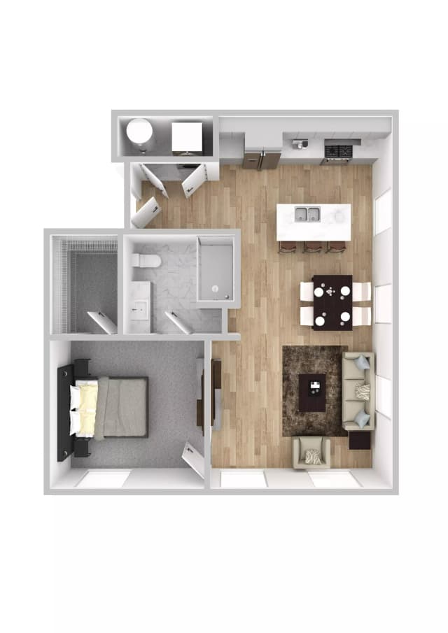 Flat No. 104A - 1 Bed 1 Bath main photo