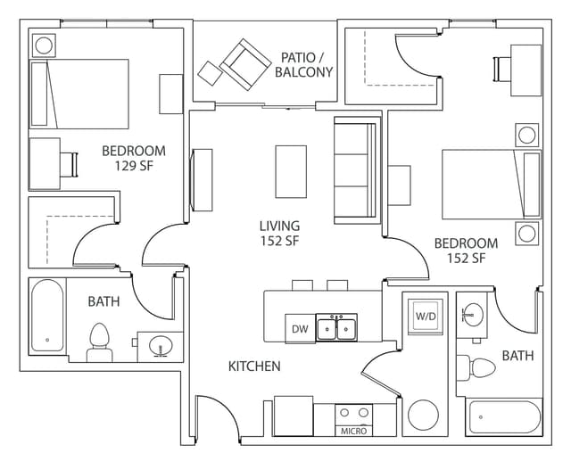 2 Bed 2 Bath main photo