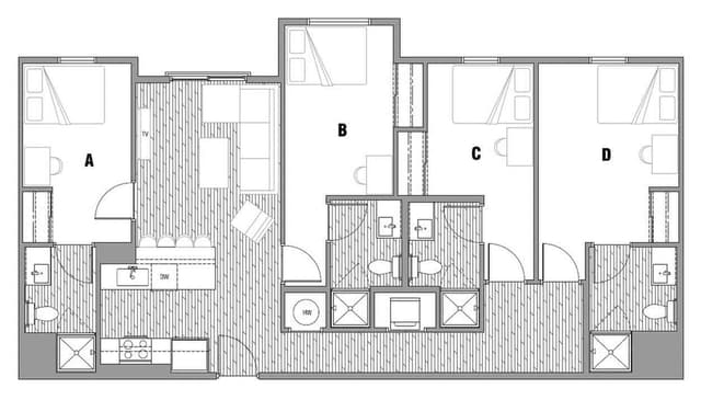 Room in 4 Bedroom 4 Bathroom | 4x4 main photo