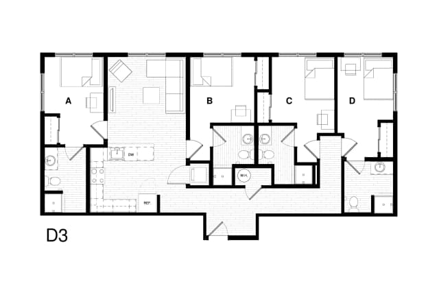 4x4 Terrace Room in 4 Bedroom 4 Bathroom main photo