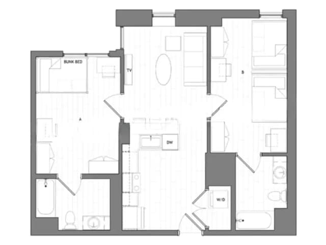 Room in 2 Bedroom 2 Bathroom | Select 11 main photo