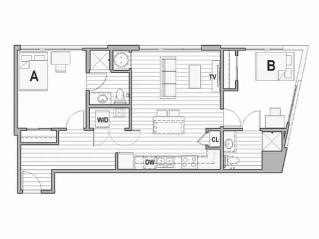 Room in 2 Bedroom 2 Bathroom | 2x2 Terrace main photo