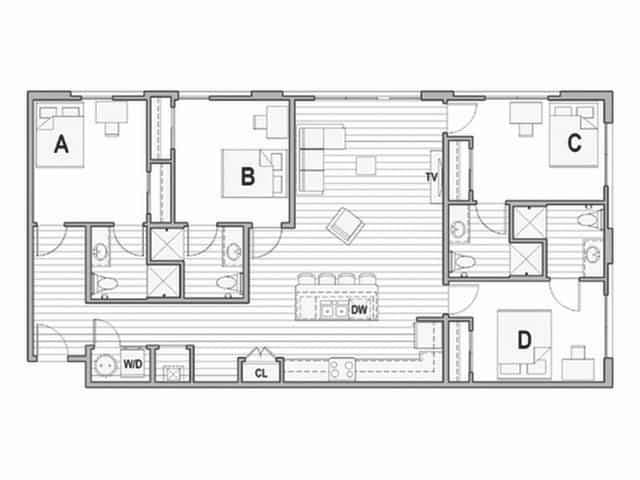 Room in 4 Bedroom 4 Bathroom | 4x4 Terrace main photo