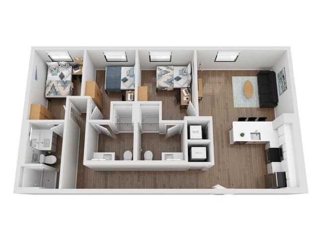 Room in 3 Bedroom 3 Bathroom | 3x3 main photo