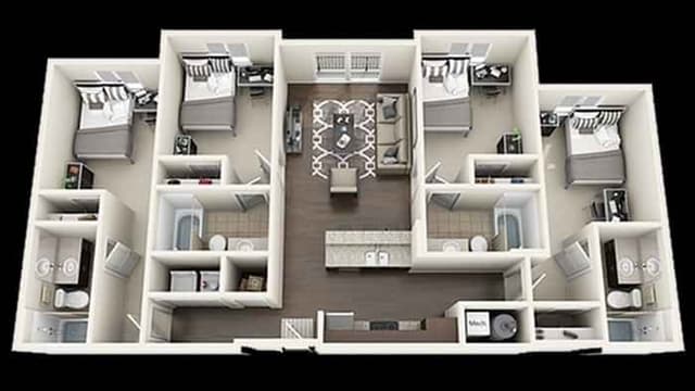 Room in 4 Bedroom 4 Bathroom | 4x4 main photo