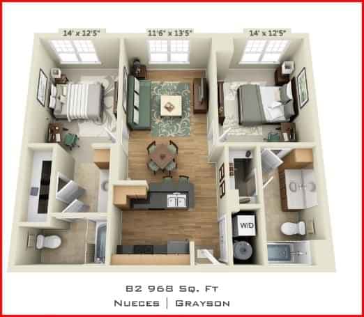 2 Bedroom 2 Bathroom main photo