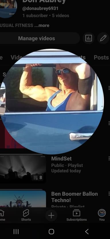 Profile Picture main user avatar